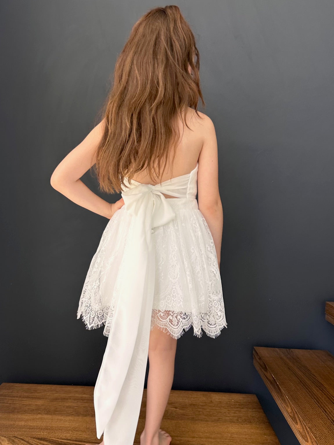 Belle Lace Flower Girl Dress
