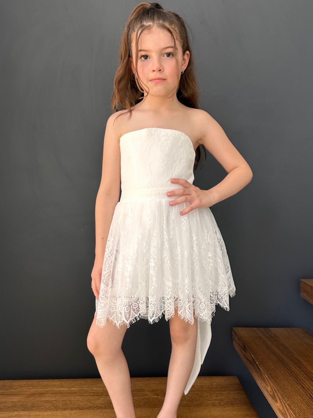 Belle Lace Flower Girl Dress