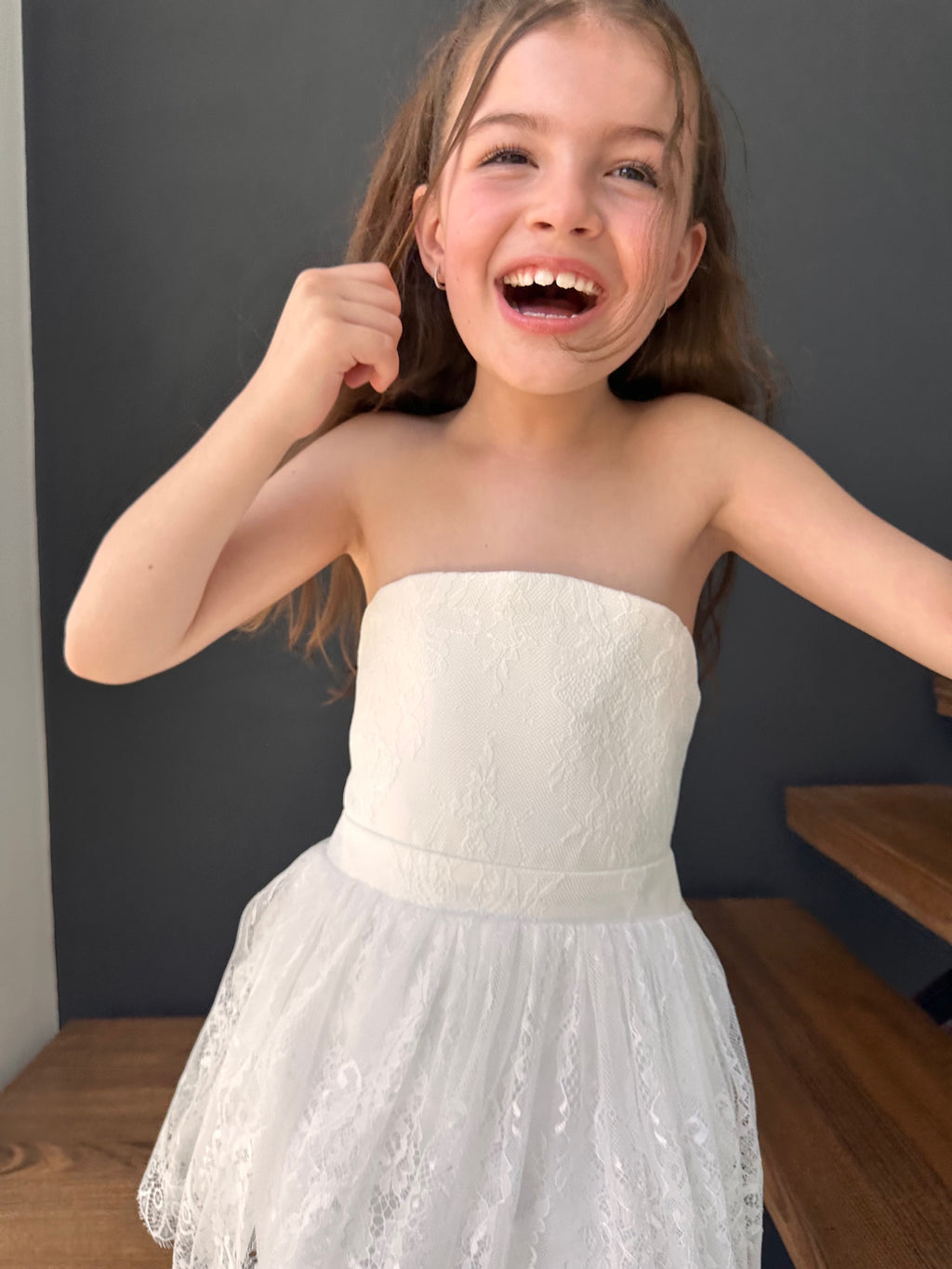Belle Lace Flower Girl Dress