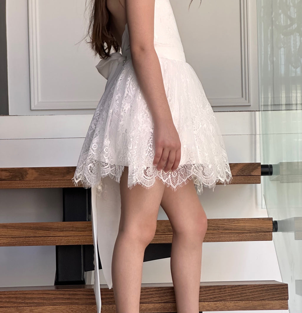 Belle Lace Flower Girl Dress