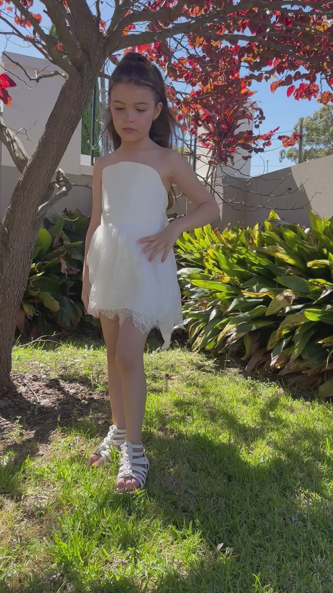 Belle Lace Flower Girl Dress